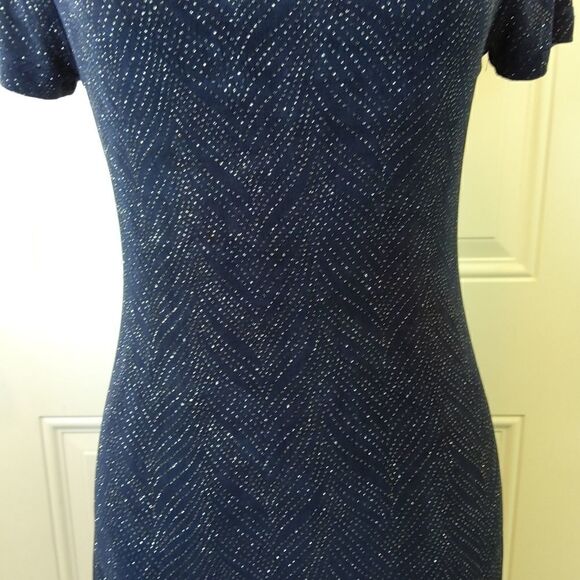 (3/$20) Marian & Maral navy blue short sleeve glitter dress - Picture 4 of 13